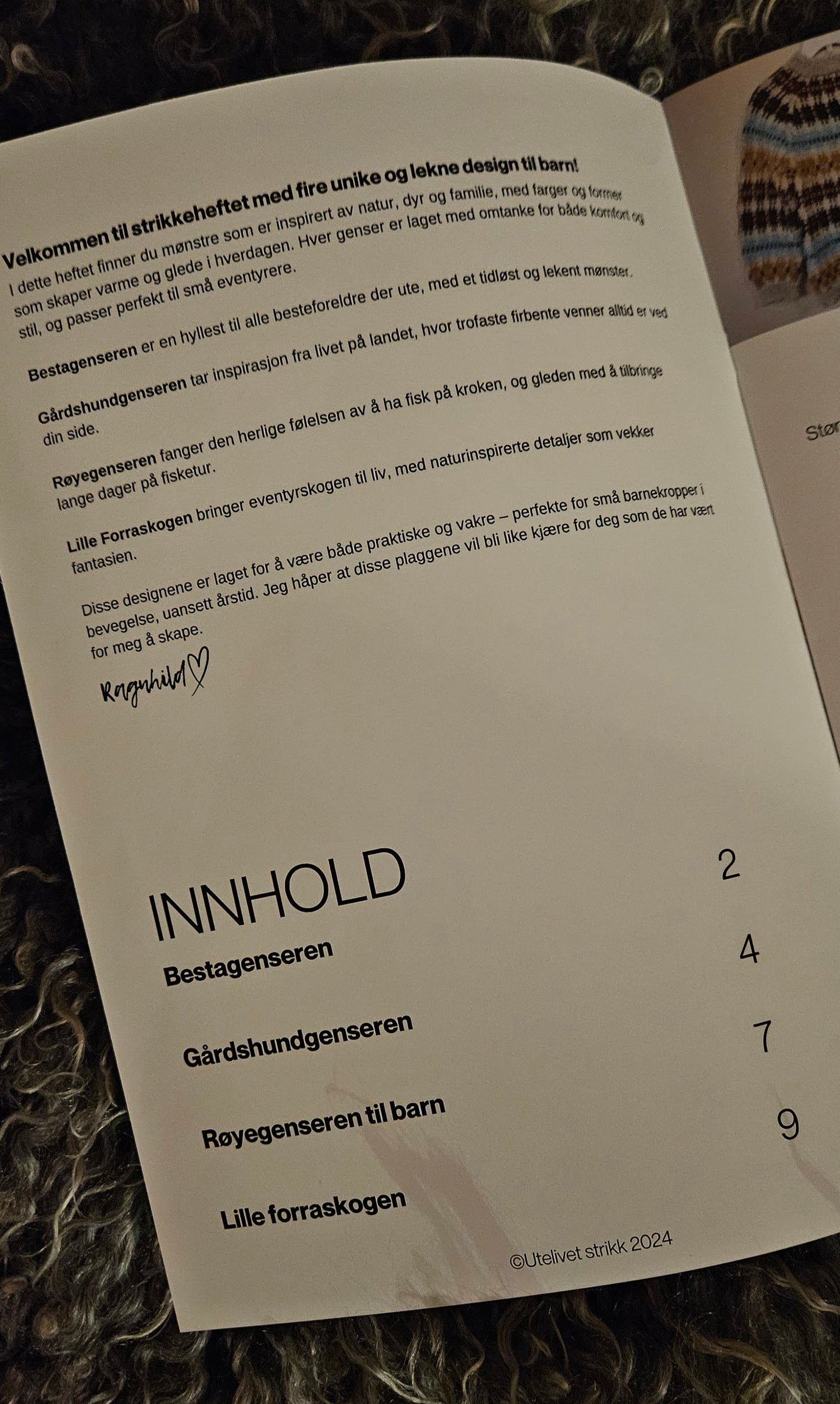 Utestrikk til barn - strikkehefte