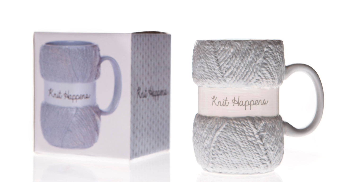 'Knit Happens' strikkekopp