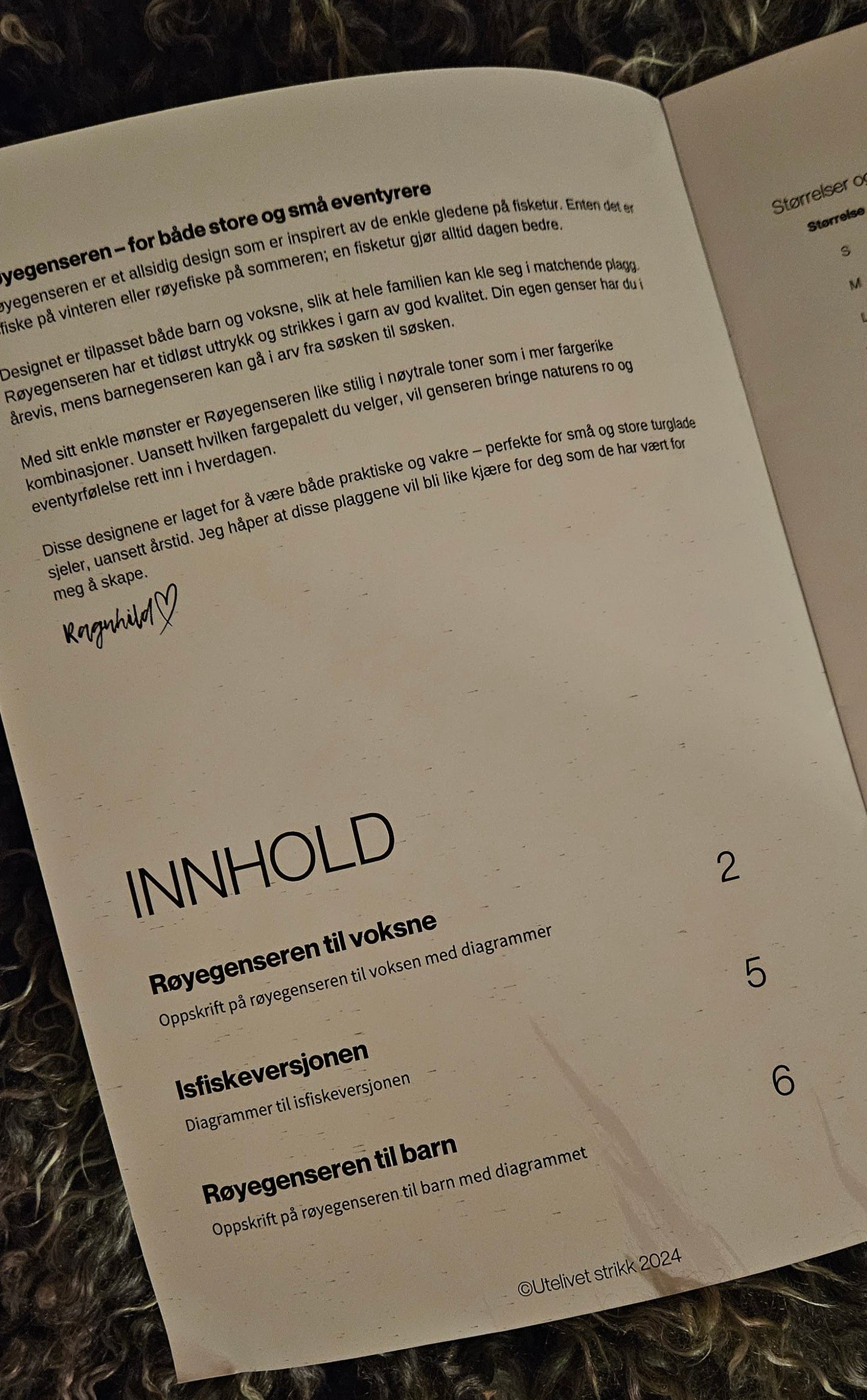 Røyegensere strikkehefte