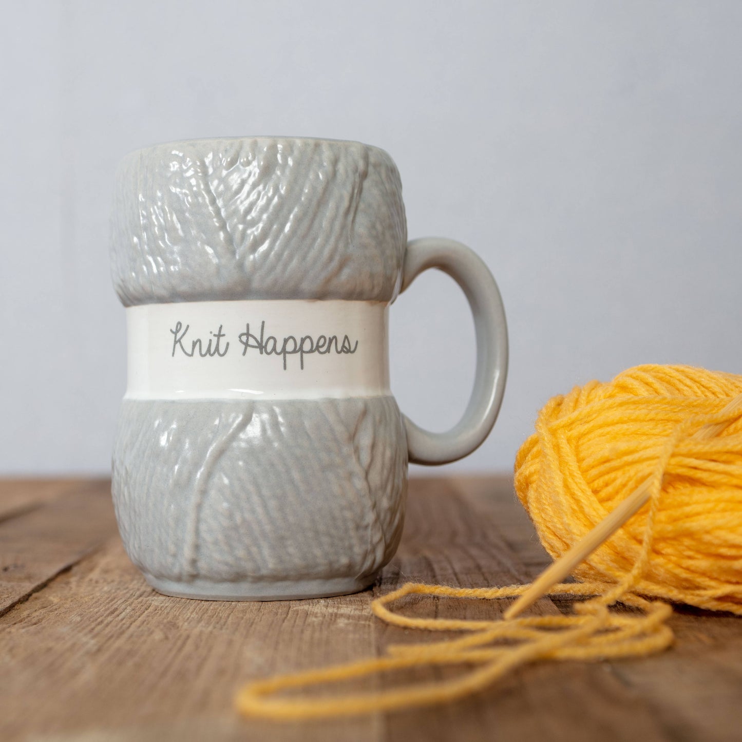 'Knit Happens' strikkekopp