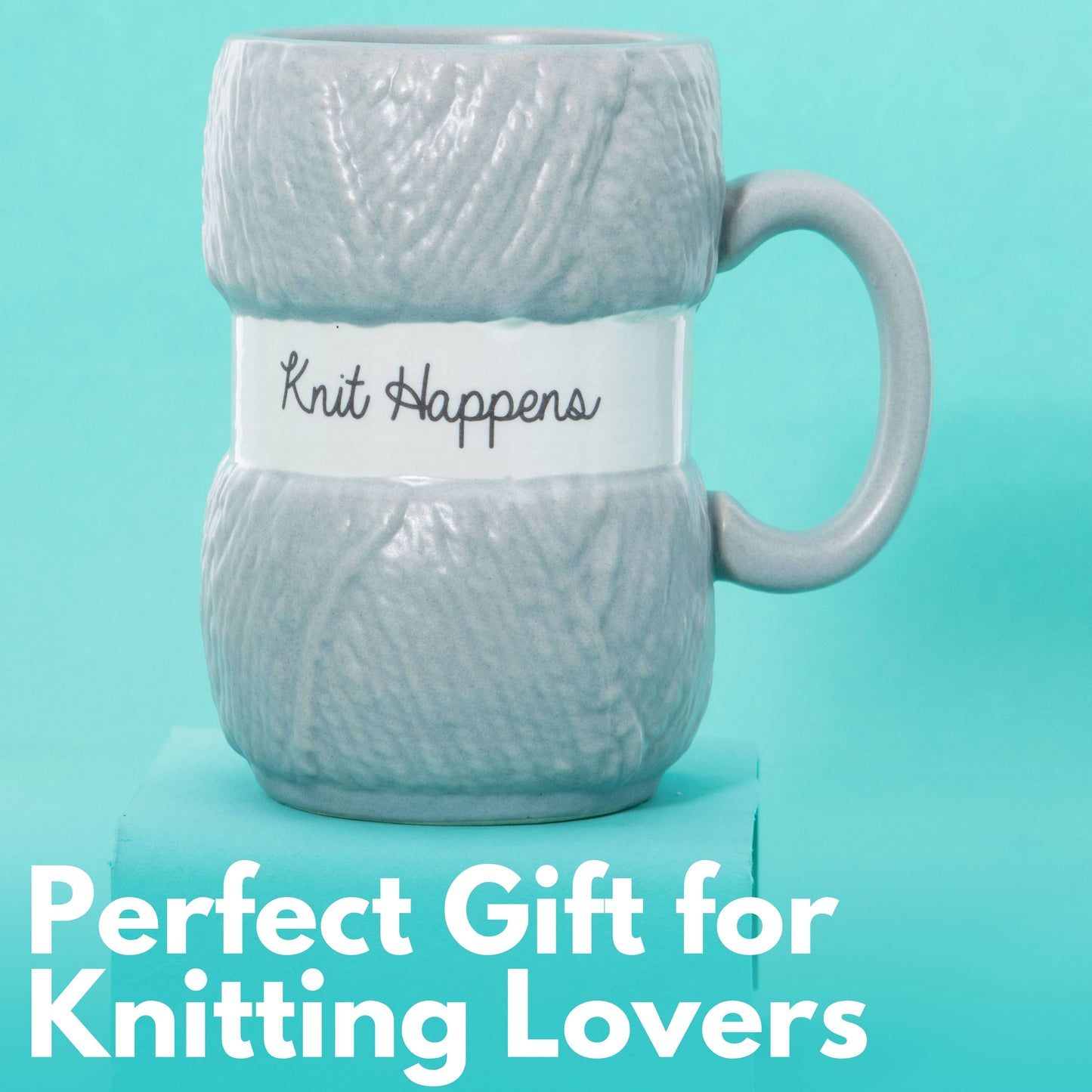 'Knit Happens' strikkekopp